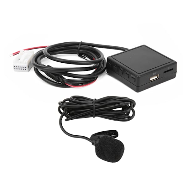 Bluetooth 5.0 AUX kabel ljudadapter med mikrofon handsfree utbyte för Peugeot 307 308 407 807