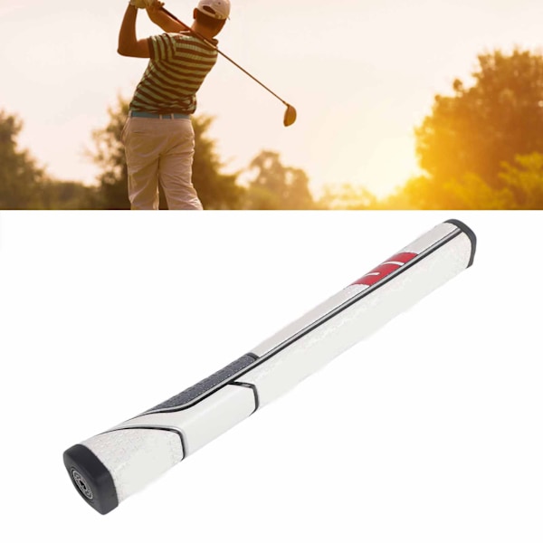 Golfgrepp PU Triangel Uppgraderat Puttgrepp Golfklubbsgrepp för Utomhusunderhållning Vit och Röd 2.0