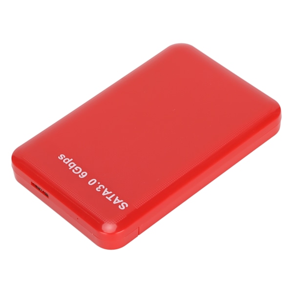 Ekstern HDD Kabinet 2.5in USB3.0 SATA3.0 Plug and Play HDD Kabinet Understøtter 3TB Kapacitet med LED Indikator til Windows Rød