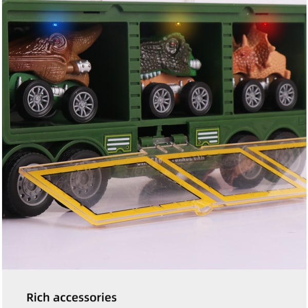 Toyvelt Dinosaur Leksaker för barn 3-5 - Dinosaurie lastbilsbärare leksak med 15 dinosaurier -De bästa dinosaurieleksakerna