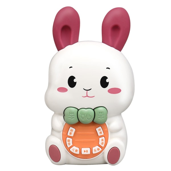 Bunny Musical Inlärningsleksaker,Barnmusikspelare Inspelare, Tidig utbildningsmaskin Bedtime Story Singing Robot