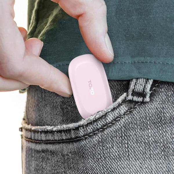 A1 Mini Bluetooth 5.3 trådløse ørepropper med ladeetui - IPX5 vanntett, førsteklasses lyd, innebygd mikrofon Rose Gold