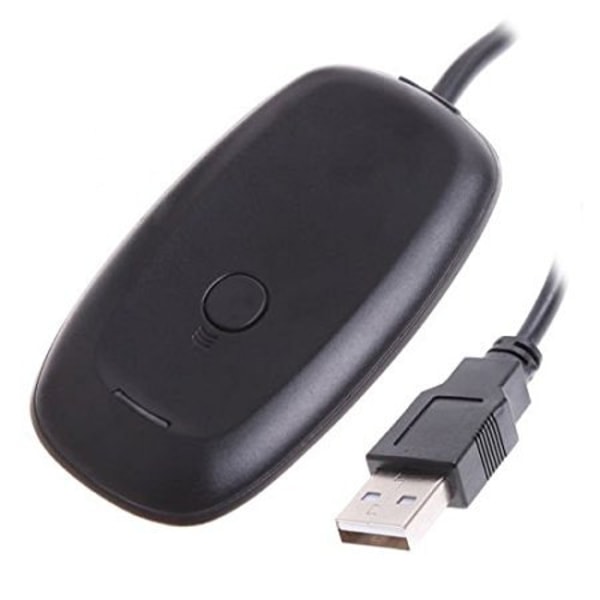 PC trådløs spillmottakeradapter for Microsoft XBOX360-kontroller - Svart