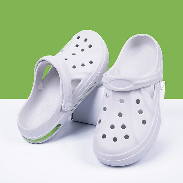 Kvinders Have Clogs Sko Casual Slippers Strand Sandaler Anti-Slip Pool Vandsko Hjemmesko Sommer Fodtøj White 11inch 8.5 Women/7 Men