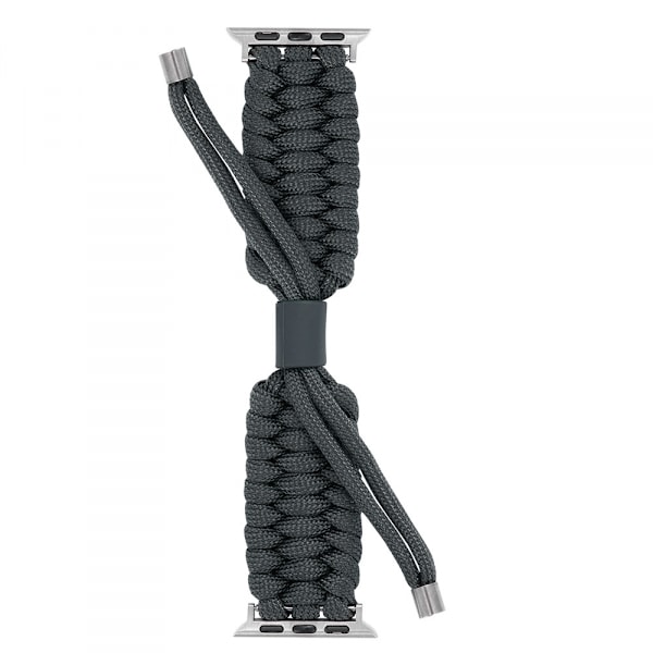 Paracord-ranneke, säädettävä punottu ranneke Apple Watch -sarjaan 7/8 45 mm, Paracord-rannekoru, nailonista punottu ranneke
