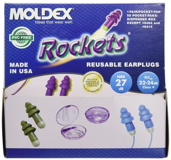 Rockets kapeneva styreenikorvatulppa narulla, violetti