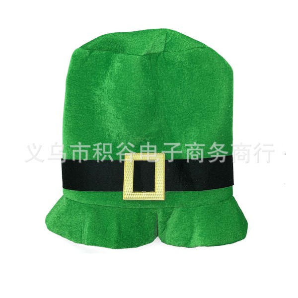 Dekorationer för St. Patrick's Day Irländsk hatt Grön Shamrock Hög hatt St. Patrick's Day Karneval Hög hatt Shamrock hatt Dekoration
