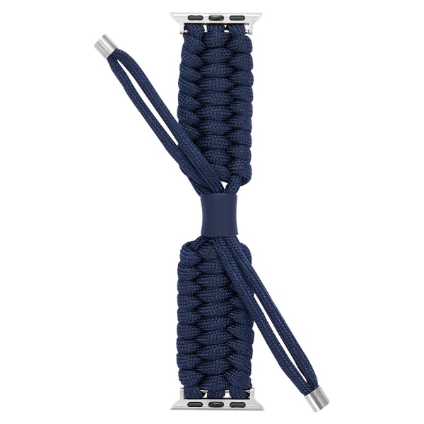 Paracord Watch Band Justerbar Flettet Rem Til Apple Watch Serie 7/8 45mm Paracord Armbånd Nylon Flettet Watch Band