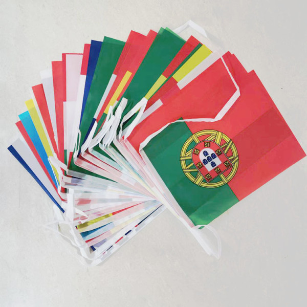 2022 fotbolls-VM Flaggor Banner, Landsflagga Internationell nationella flagga Banner, Festdekorationer Tillbehör för parader