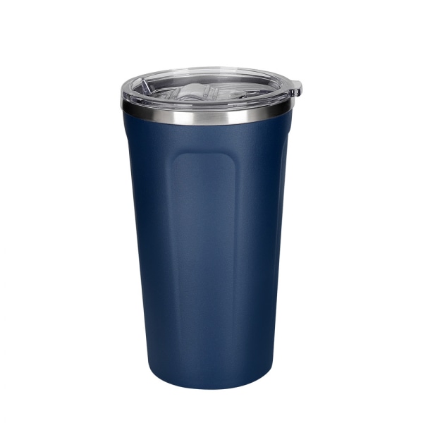 Termosmugg, Termosmugg, Kaffeemugg, Tät, Med lock, Födelsedag, Fullmåne, Vattenflaska, Souvenir (Mörkblå) 600ml