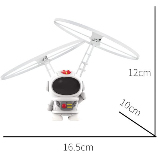 Induktionsflygande Flygplan Induktionslevitation Flygande Leksak med LED-Ljus Startar på Platsen Barnflygande Leksaker Presenter till Pojkar och Flickor