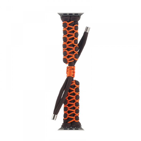 Paracord Watch Band Justerbar Flettet Rem til Apple Watch 42/44/45mm Rem Nylon Flettet Watch Band Udskiftning