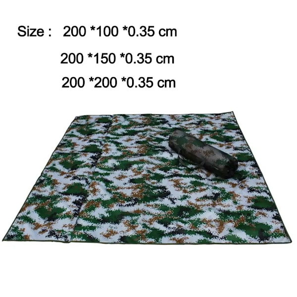 3,5 mm paksu piknikmatto rantapeitto vedenpitävä matto peitto maapatja ulkoiluun piknikille retkeilyyn telttamatto kosteussuoja 200*150*0.35