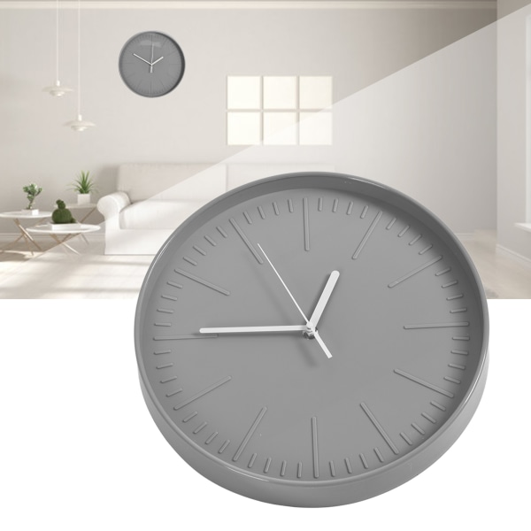 Stum Quartz Klocka Väggur Minimalistisk Modern Plast Väggklocka för Vardagsrum Sovrum Green