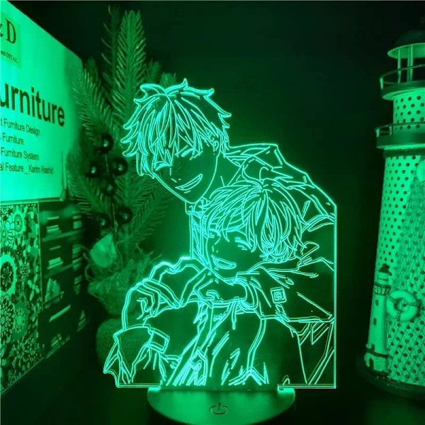 3D LED-illusionlampa Sato Mafuyu Uenoyama Ritsuka Anime 3D Nattlampa Leksaker Dekoration LED Figma Bordlampa Touch Sensor Belysning 7-färgad Touch