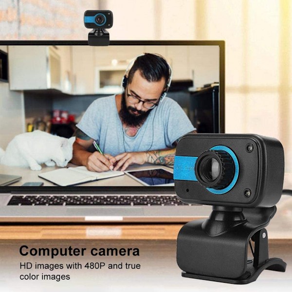 Mikrofonlu Web Kamerası USB PC Kamera Masaüstü Bilgisayar Döndürülebilir Web Kamerası Otomatik Odaklama Video Kamera PC Video Konferans/Arama/Oyun içi