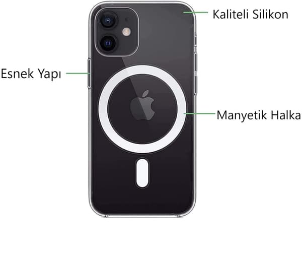 Deksel med Magsafe for iPhone 12 Pro Max - Gjennomsiktig (iPhone 12 Pro Max 6.7'')