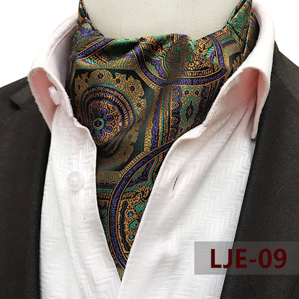 Herreskjerf Ny kasjmirblomster jacquard polyester britisk dresskjorte Halsbånd Business skjerf
