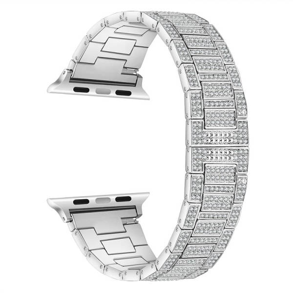 Kompatibel med Apple Watch 40/41 mm, Bling Diamond Rhinestone metallrem for iWatch SE Series 8 7 6 5 4