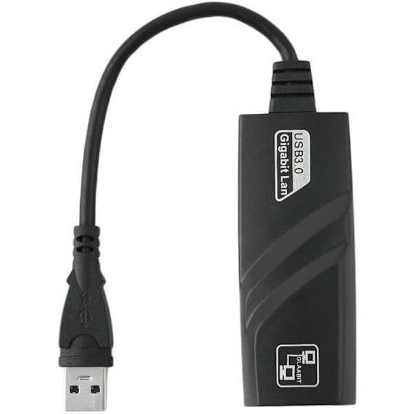 USB 3.0 Gigabit Ethernet 10/100/1000 Mbps RJ45 LAN-nätverksadapter för PC Mac