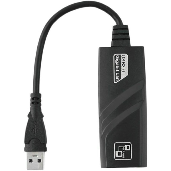 USB 3.0 Gigabit Ethernet 10/100/1000 Mbps RJ45 LAN-nettverksadapter for PC Mac