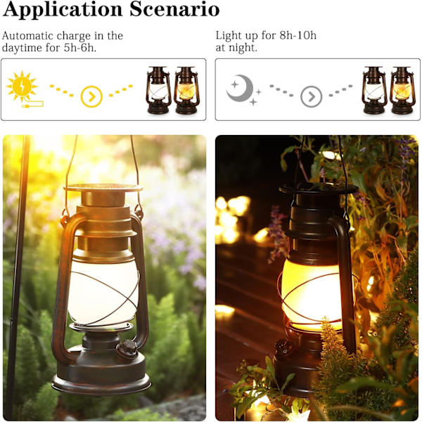 4-pack LED-solcellslampor i spiralform, dekorativa hängande solcellslampor för trädgård, vattentäta för trädgård, uteplats, veranda