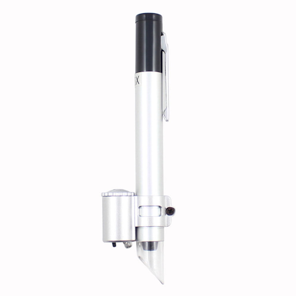 50X Mini LED Lup Forstørrelsesglas Mikroskop Smykker Lomme Mikroskop Pen Juvelerer Loupe Forstørrelsesglas Justerbart Mikroskop