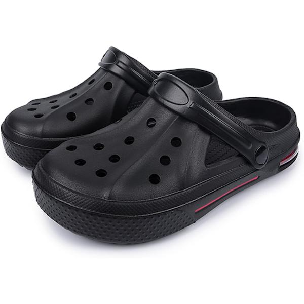 Kvinders Have Clogs Sko Casual Slippers Strand Sandaler Anti-Slip Pool Vandsko Hjemmesko Sommer Fodtøj Black 9inch 7 Women/6 Men
