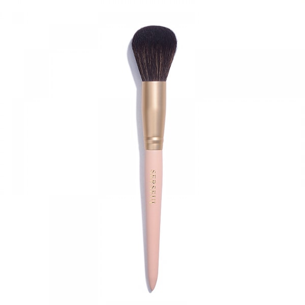 Ultra blød pudder makeup børste, til løs eller presset settingpudder og mineralfoundation, let dækning, 1 stk.