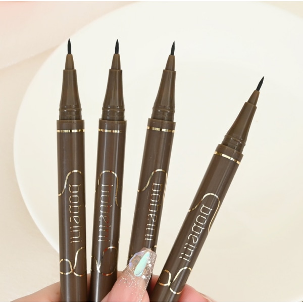 Bushy Brow Pen, tunna precisionsögonbrynspennor definierar, formar, bygger, fyller i och drar uppåt - Ögonbrynsfyllmedel för naturliga ögonbryn
