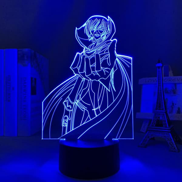 LED-lys Anime Code Geass Lelouch Lamperouge for soverom dekor lys barn bursdagsgave Manga rom bord 3D lampe Code Geass