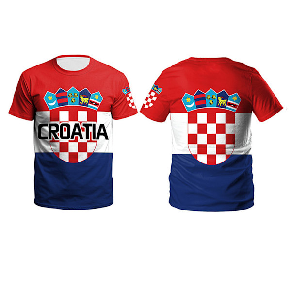 Wekity 2022 MM-jalkapallon MM-paita miesten jalkapallopaita Kroatia, XL