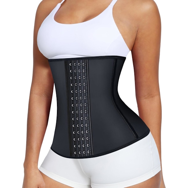 Midjetränare för kvinnor Latex Midjetränare Korsett black M