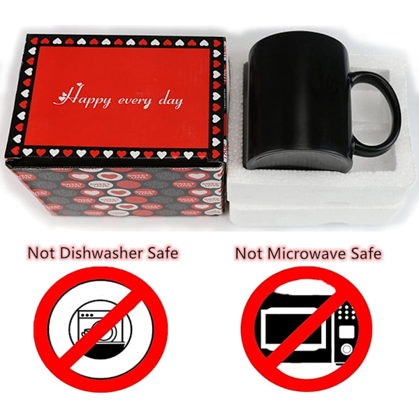 Varmefargeskiftende krus, WmanCok 11 oz magisk keramisk kopp for kaffe te melk, Harry Potter Bok 7 bilde avslørt når varm væske tilsettes