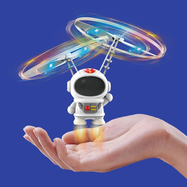 Induktionsflygande Flygplan Induktionslevitation Flygande Leksak med LED-Ljus Startar på Platsen Barnflygande Leksaker Presenter till Pojkar och Flickor