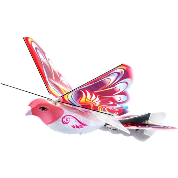 eBird Rosa Fjäril - Flygande RC-Fågel Drone Leksak för Barn. Inomhus/Utomhus Fjärrstyrd Bionisk Fladdrande Vingar Fågel Helikopter. USB Laddning Pink