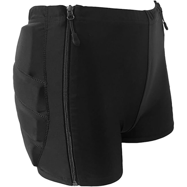 Skyddande Vadderade Shorts för Skridskoåkning, Snöbräda Impact Shorts för Skidåkning, Höft Stjärt Skyddande Pads för Barn M
