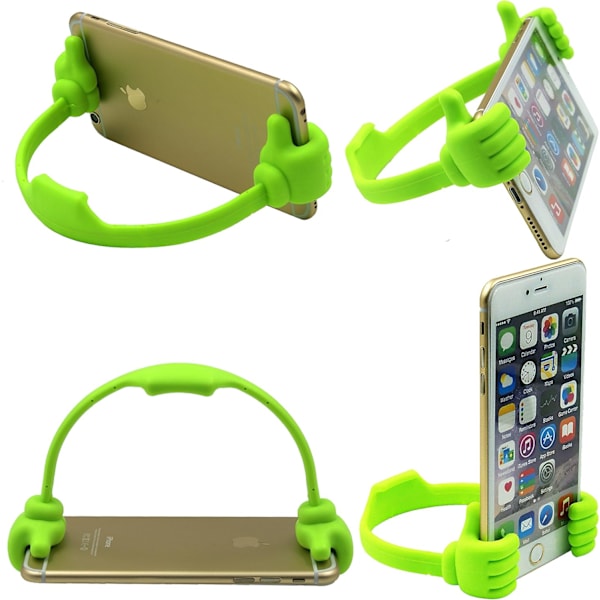 Thumbs Up 2-pakks nettbrettstativ, nettbrettstativholder for skrivebord, nettbrettstativ kompatibel med iPad-serien, Samsung Galaxy-faner Green,Purple