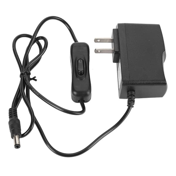 12V/1A strømadapter AC/DC strømforsyning strømadapter med bryter
