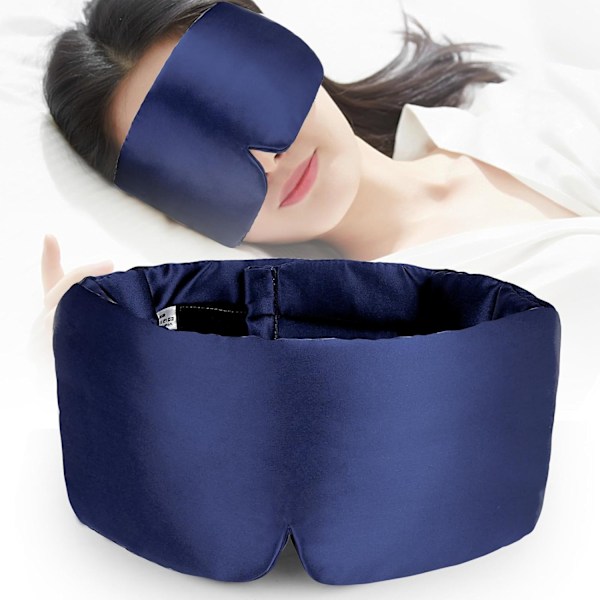 Sovmask, Supermjuk och Bekväm Ögonmask i Siden, Mörkläggande Sömnmask, Blockerar Ljus Ögonmask för Män