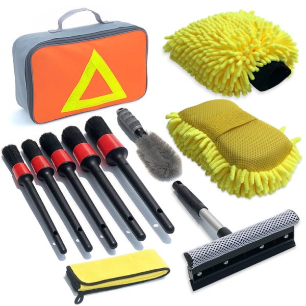 11 Pcs Car Cleaning Brush Detailing Brush Set Dirt Dust Clean Brushes for Car Interior Exterior Leather Air Vents Clean