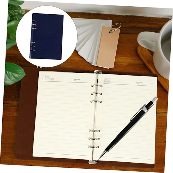 1st Notebook Läder Anteckningsbok Affärsmapp Anteckningsblock Fickmapp Spiral A5 Skissbok Memo Anteckning Skriv Fickjournal Resa