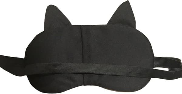Söt Hund Rolig Sovmask Ögonbindel för Barn Kvinnor Män (Orange Valp)
