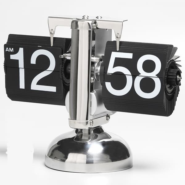 SAYTAY Retro Digital Flip Down Clock - Intern Växeldriven - Svart - 1