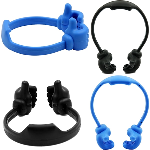 Thumbs Up 2-pakks nettbrettstativ, nettbrettstativholder for skrivebord, nettbrettstativ kompatibel med iPad-serien, Samsung Galaxy-faner Blue,Black
