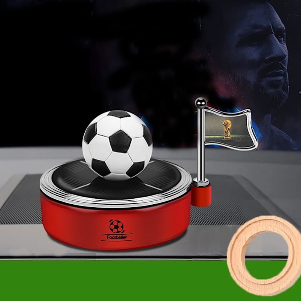Solcellsdriven Fotboll Doftdiffusor | Snygg Bilinredning Dekoration Tillbehör Luftrenare Aromaterapi Instrumentbräda Fotboll Souvenir Present