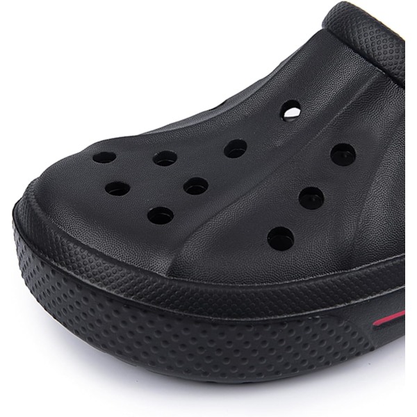 Hagesko for kvinner - Tøfler, sandaler, vannsko med antiskli - Perfekt for sommeren Black 9inch 7 Women/6 Men