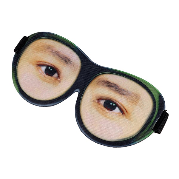 Rolig Sömnmask Sovhjälp Rolig Ögonmask Barn Sömnmask 3D Sovögonmask Glasögon Riktig Person Barn