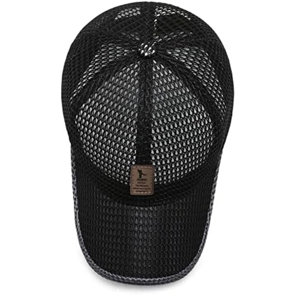 Kesäinen verkkopallolippis miehille ja naisille Trucker-verkkopallolippis Baseball-lippikset Ulkoilulajit Juoksulippis 2-dark Gray