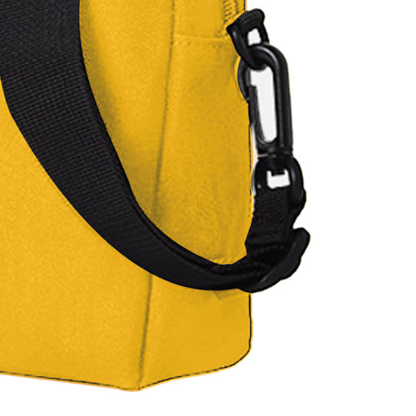 Herre Lille Messenger Taske Multi Lommer Letvægts Nylon Skuldertaske til Daglig Brug  Gratis Størrelse Yellow